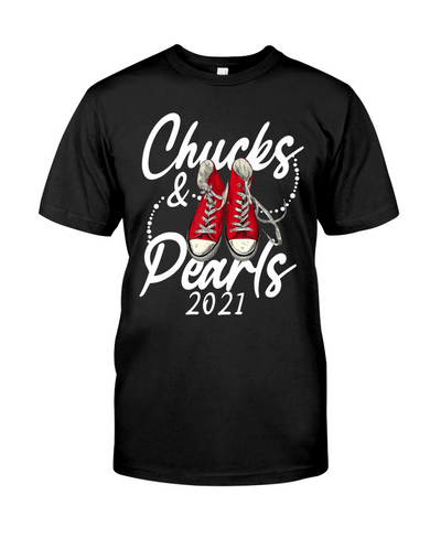 Red Chuck And Pearls 2021 T-Shirt