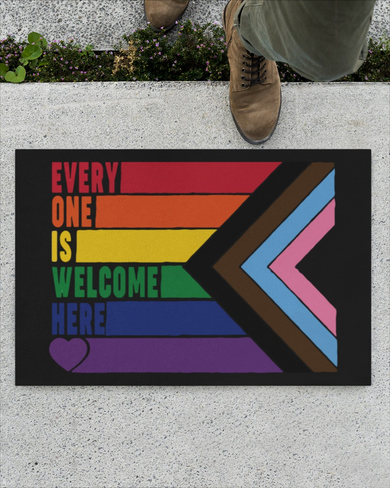 Everyone Is Welcome Here Doormat