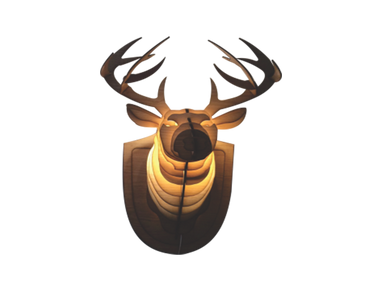 Deer Head Art Wooden Modern Decorative Ceiling Lamp