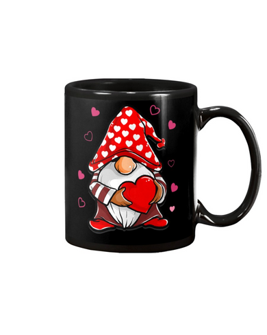 Valentine's Day Gift, Lovely Gnome With Heart Mug Valentine's Day Gift, Lovely Gnome With Heart Mug