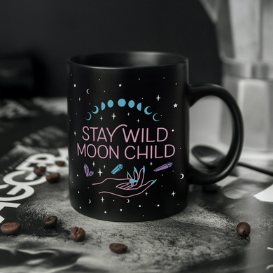 Stay Wild Moon Child, Moon Phase Mug