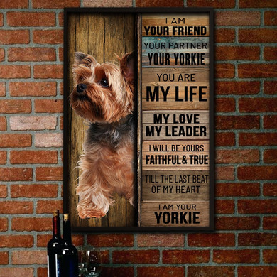 Love Yorkshire Dog Friend Life Meaningful Quote Poster