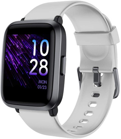 YAMAY Smart Watch 2020 Ver. Watches for Men Women Fitness Tracker Blood Pressure Monitor Blood Oxygen Meter Heart Rate Monitor IP68 Waterproof, Smartwatch Compatible with iPhone Samsung Android Phones