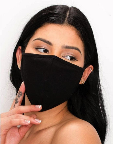 Black Facemask with Filter Pocket and Filter