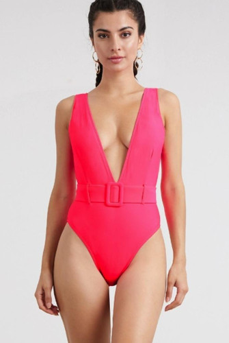 Feline Leopard Print One Piece Swimsuit