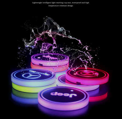 Led Car Logo Cup Lights up Holder Led Car Logo Cup Lights up Holder