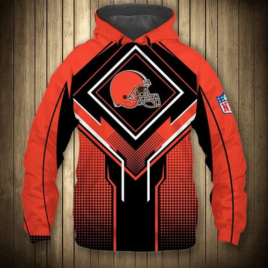 Cleveland Browns Square Lattice Casual Hoodie