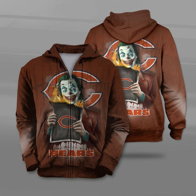 Chicago Bears Joker Zipper Hoodie
