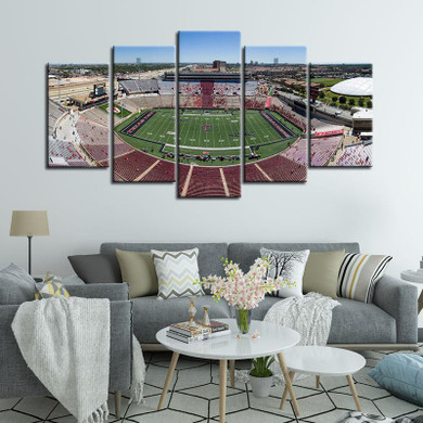 Texas Tech Red Raiders Football Stadium Canvas