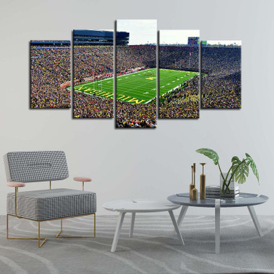 Michigan Wolverines Football Stadium Canvas 4