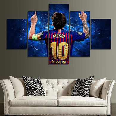 Lionel Messi FC Barcelona Wall Art Canvas