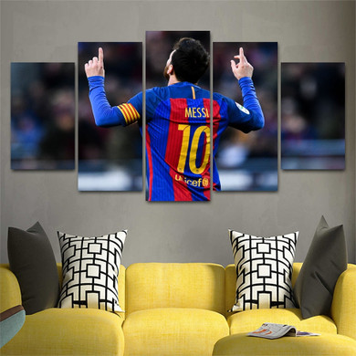 Lionel Messi FC Barcelona Wall Canvas