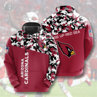 Arizona Cardinals Camouflage Casual Hoodie