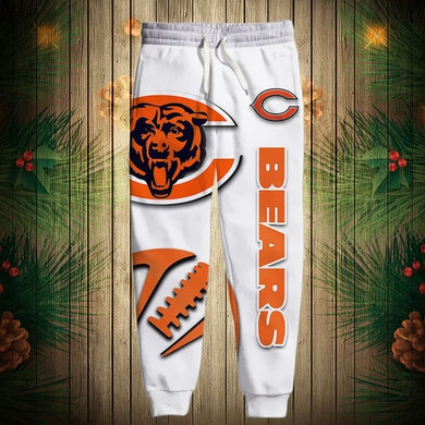 Chicago Bears Zigzag Casual 3D Sweatpants