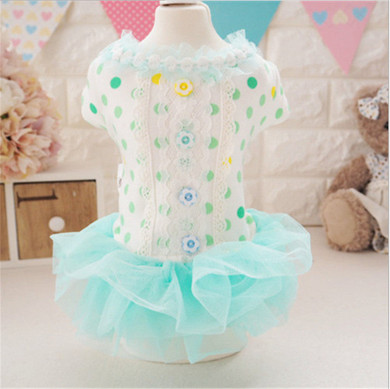 Pet Dog Tutu Summer Dog Dresses Polka Dot Cute Pet Dog Skirt