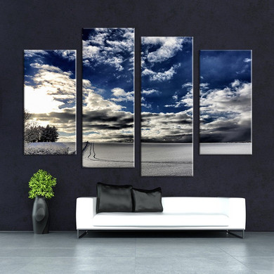 4PC winter living rooms set Wall painting print on canvas for home decor ideas paints on wall pictures art No framed 4PC winter living rooms set Wall painting print on canvas for home decor ideas paints on wall pictures art No framed