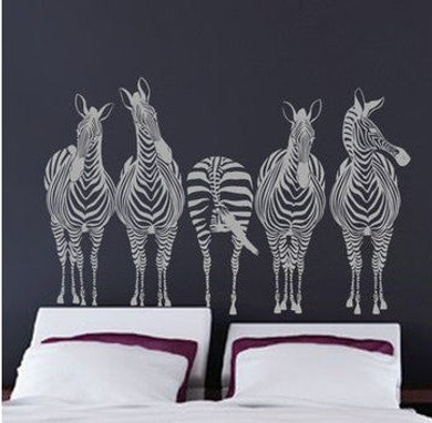 Zebra Wall Decal decor ,Wall Vinyl Zebra