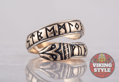 Adjustable Rune Ring - Bronze Adjustable Rune Ring - Bronze