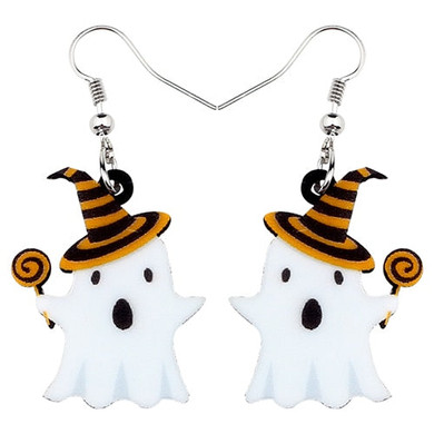 FREE OFFER Lollipop Ghost Halloween Earrings
