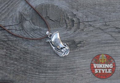 Viking Ship Pendant - Drakkar, 925 Silver