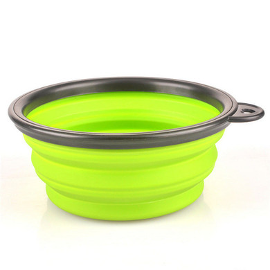 Collapsible Portable Folding Silicone Cat Dog Food Drinking Water Bowls Outdoor Travel Bowl Feeder Bottle Dog Bowls