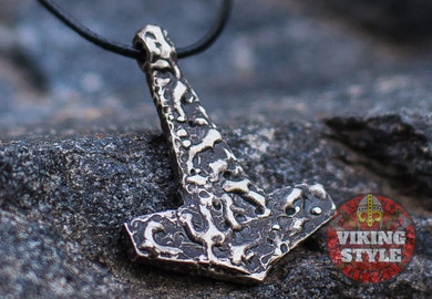 Mjölnir Pendant - Forged, 925 Silver