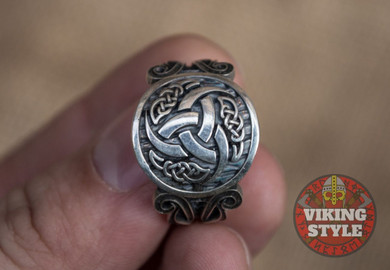 Tri-Horn Ring - Norse Collection, 925 Silver