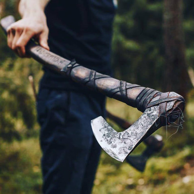 Classic Norse Battle Axe with Custom Engraving