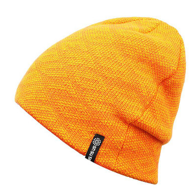 Solid Color Text-printed Knit Hat, Skull Cap or Beanie