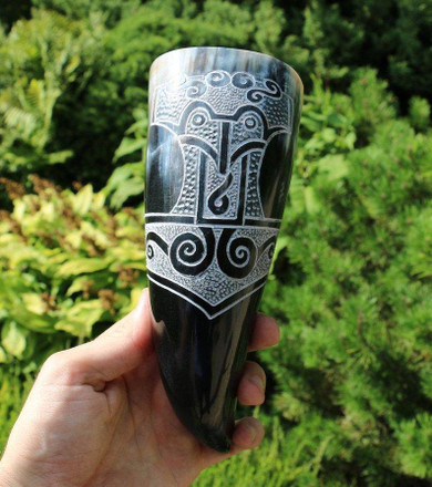 Mjolnir Drinking Horn