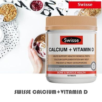 Calcium + Vitamin D Tablets Support Healthy Bones Teeth Joints & Muscles Prevention Treatment of Osteoporosis