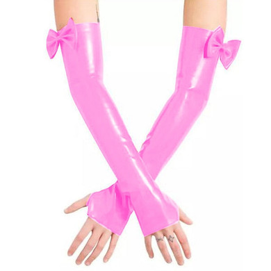 "Sissy for Life" Pink Bow Gloves