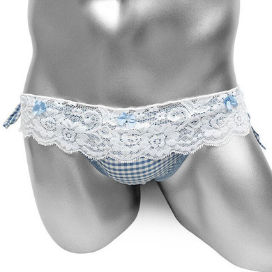 Sissy Panties - Plaid Bowknots