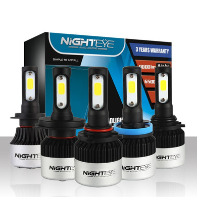 NIGHTEYE Super Bright Car Headlights H7 LED H4 led H8/H9/H11 HB3/9005 HB4/9006 Auto Bulb 72W 9000LM Automobiles Headlamp 6500K