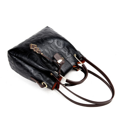 2 Piece Leather Bags Set