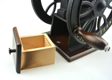 BM34C Manual Coffee Grinder Metal Burr Mill Wooden Body Coffee Bean Hand Coffee Grinder