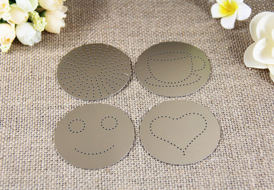 304 stainless steel fancy coffee powder Coffee Stencil mould cappuccino garland mold