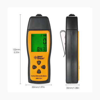 SMART SENSOR LCD Carbon Monoxide Meter Detector CO Gas Tester Monitor