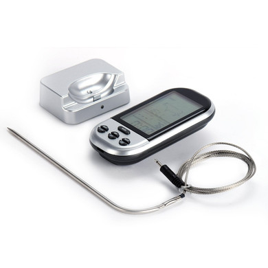 Wireless Digital Thermometer LCD Remote BBQ Grill Meat Kitchen Oven Food Cooking