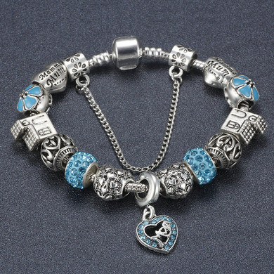 Antique I LOVE FAMILY Charm Bracelets