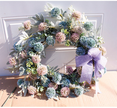 Wreath Decoration Farmhouse Flower Floral Artificial Wreaths