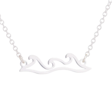 Triple Wave Pendant Necklace