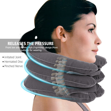 3 Layer Air Cervical Inflatable Collar Neck Massager