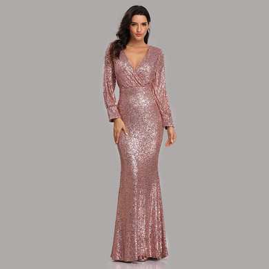 Evening Dresses Long Sequined Dress