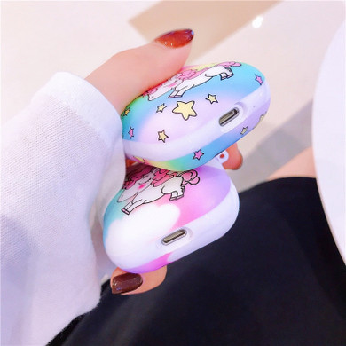 Rainbow Unicorn AirPods Case Shock Proof Cover