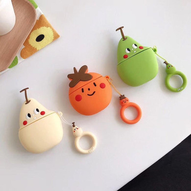 Peach Premium AirPods Case Shock Proof Cover