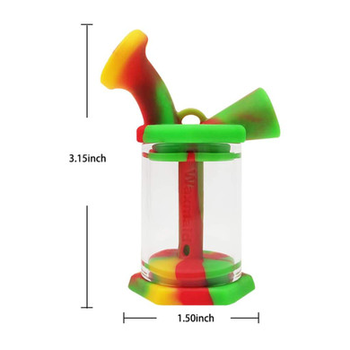 Silicone Glass Mini Bubbler