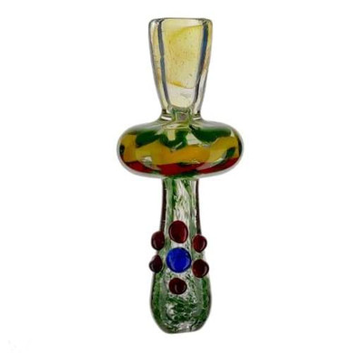 Fumed Glass Rasta Chillum