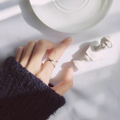 Bohemian Vintage Sterling Silver Cross Ring