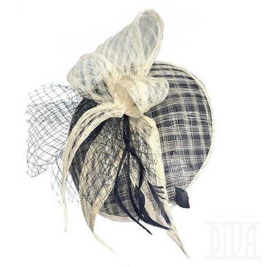 Delicate White Fascinator headband Wedding Tea